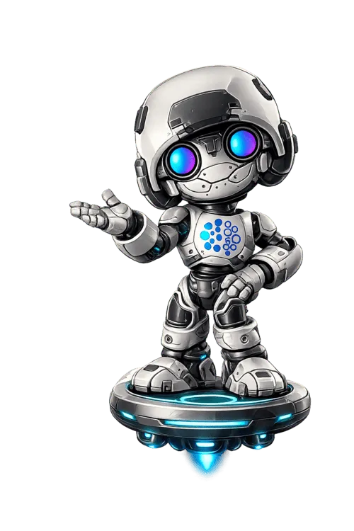The Overmind robot co-pilot, giving a thumbs up